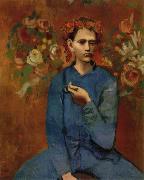 pablo picasso Garcon a la pipe oil painting